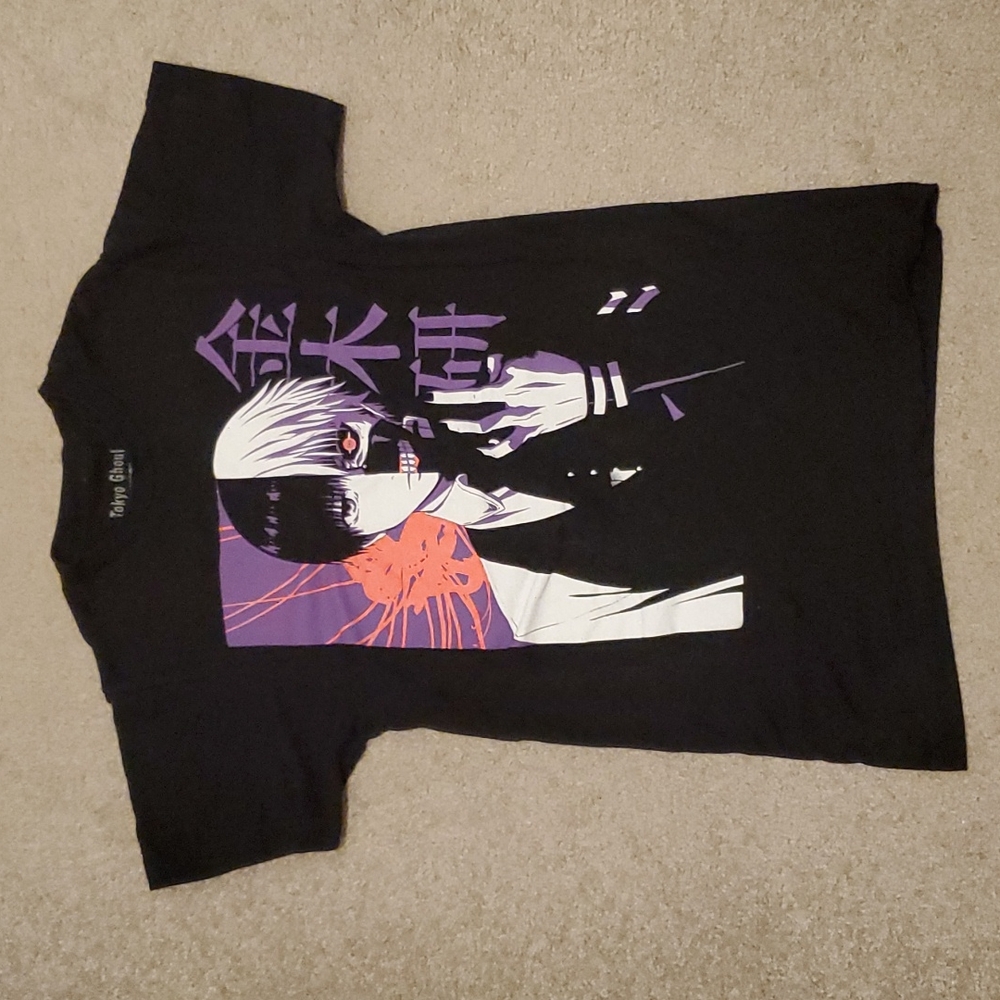 Tokyo Ghoul Kaneki Ken T-shirt Anime Cartoon Anime 3D Harajuku Graphic T-shirt